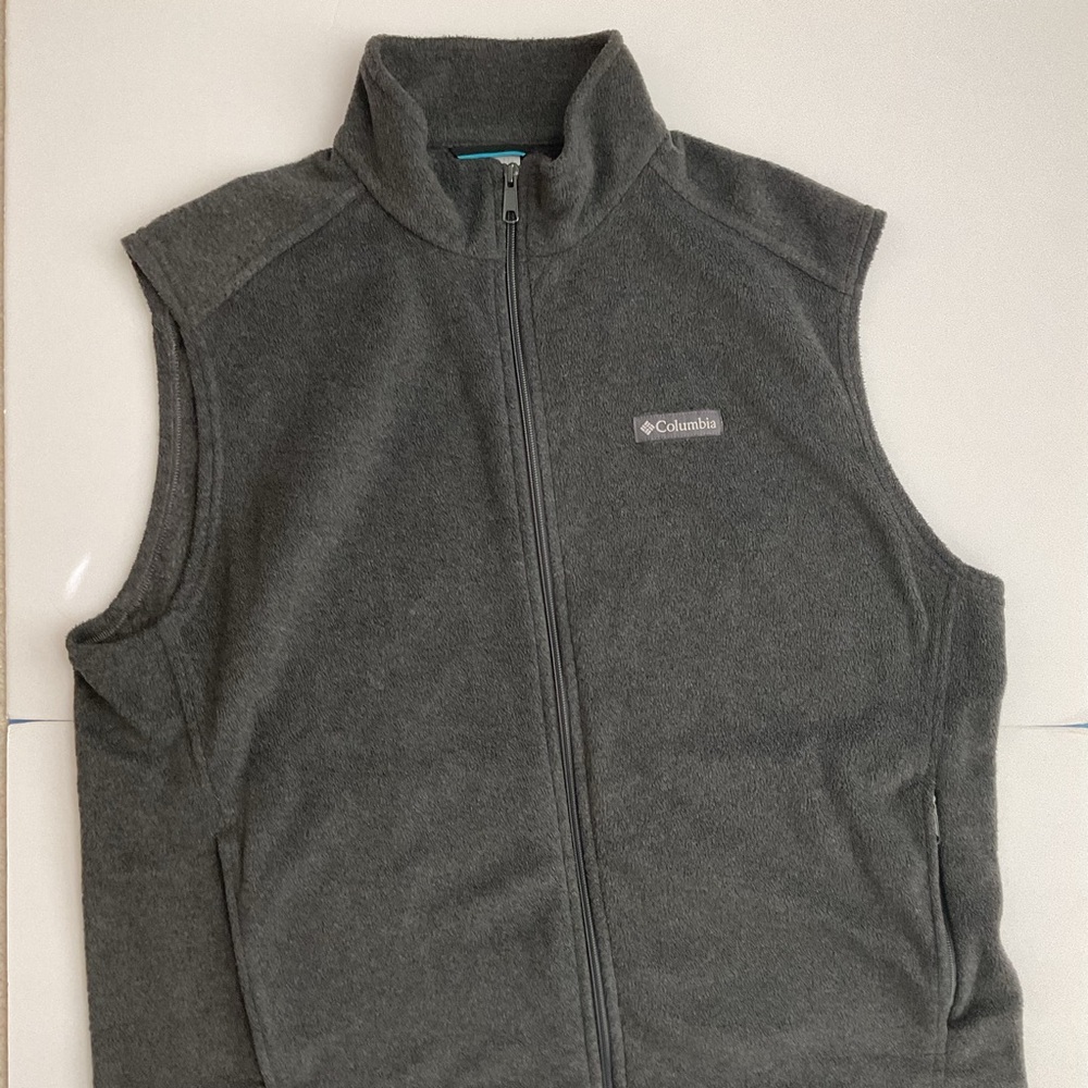 Columbia Fleece Vest Gray Size XL